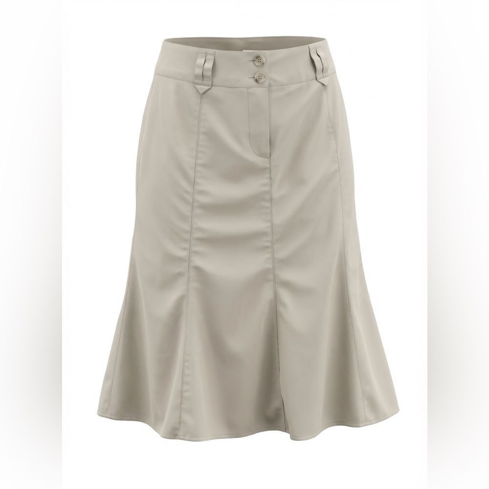 SIGRID OLSEN WOMENS CHINO STYLE SKIRT SIZE 6 TAN/KHAKI - Picture 10 of 10